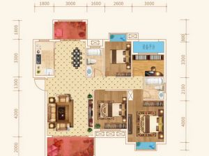 衡阳-常宁市尚宇公馆为您提供D1户型鉴赏
