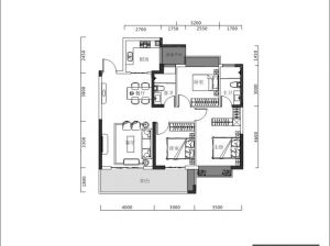 衡阳-常宁市宜水新城城市花园为您提供A户型鉴赏