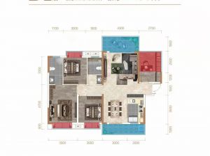 衡阳-常宁市清华一品桃李郡为您提供B1户型鉴赏