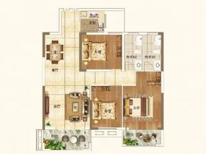 衡阳-常宁市鸿豪东御为您提供B户型鉴赏