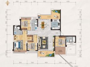 衡阳-常宁市樾府为您提供A1户型鉴赏