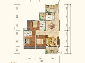 衡阳-常宁市金正澜山为您提供1栋2栋A2户型鉴赏