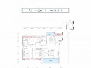 株洲荷塘区五福景苑为您提供A户型鉴赏