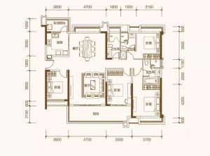 株洲荷塘区景业山湖湾为您提供B-01户型鉴赏