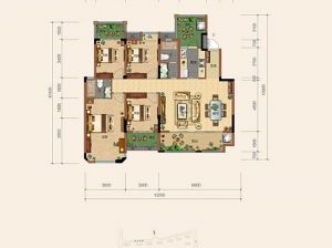 株洲石峰区绿地21城为您提供A3-1户型鉴赏