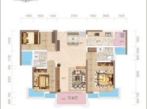 株洲石峰区磐龙世纪城为您提供C1户型鉴赏