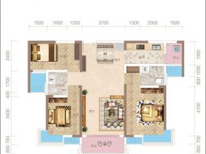 株洲石峰区磐龙世纪城为您提供C2户型鉴赏