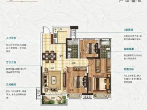 株洲石峰区香江悦府为您提供建面约97㎡户型鉴赏