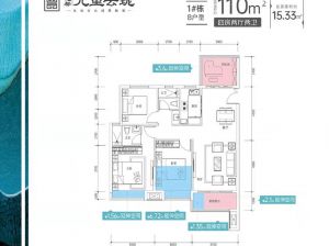 株洲石峰区亿都九里云珑为您提供1#B户型鉴赏