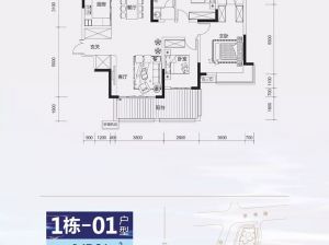 株洲石峰区学府港湾二期为您提供1#-01户型鉴赏