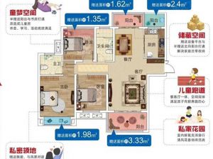 株洲石峰区亿都晴天为您提供2#01户型鉴赏