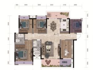 株洲-茶陵县东阳凯悦为您提供A-1户型鉴赏