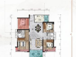 株洲-茶陵县玫瑰园二期为您提供C户型鉴赏