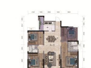株洲-茶陵县东阳凯悦为您提供A-3户型鉴赏