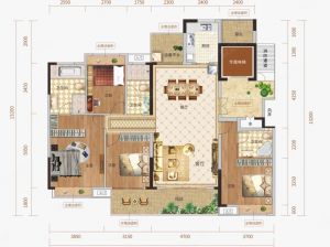 株洲-茶陵县月亮湾山水城为您提供建面约164㎡户型鉴赏