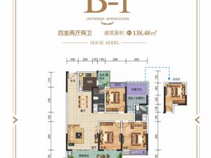 株洲渌口区合一福渌江首府为您提供B-1户型鉴赏