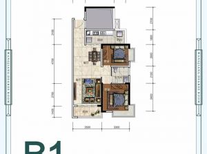 株洲渌口区望江学府为您提供B1户型鉴赏