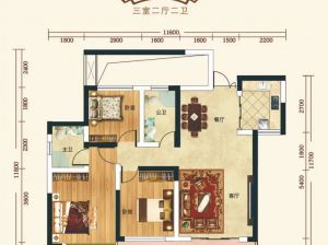株洲石峰区藏龙福邸为您提供C户型鉴赏