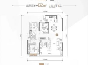 株洲石峰区旭辉湘江汇为您提供1#02户型鉴赏