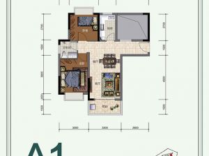 株洲渌口区江山公馆为您提供A1户型鉴赏