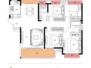 株洲石峰区长房君悦公馆为您提供A户型鉴赏