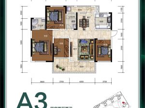 株洲渌口区滨江国际为您提供A3户型鉴赏