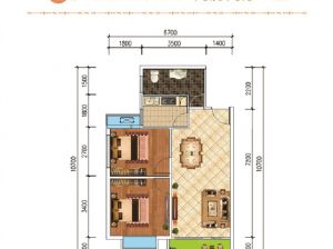 株洲石峰区北岭雅苑为您提供B1户型鉴赏