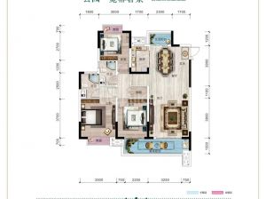 株洲石峰区时代馨园为您提供E1户型鉴赏