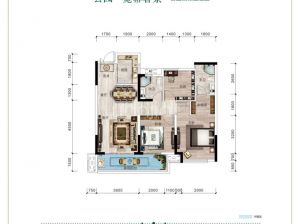 株洲石峰区时代馨园为您提供E2户型鉴赏