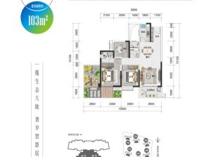株洲石峰区绿地智慧生态城为您提供A2户型鉴赏