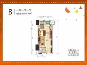 株洲天元区型格U公馆为您提供B户型鉴赏