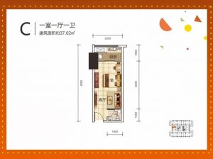 株洲天元区型格U公馆为您提供C户型鉴赏