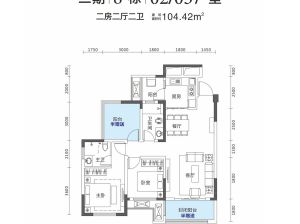 株洲天元区万丰上院西郡为您提供8#02/03户型鉴赏
