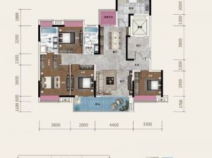 株洲天元区禾田生态智慧城&middot;长一府为您提供洋房B户型鉴赏