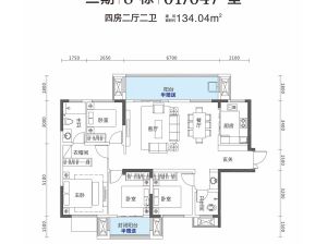 株洲天元区万丰上院西郡为您提供8#01/04户型鉴赏