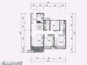 株洲天元区美的湾为您提供17#B户型鉴赏