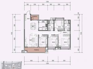 株洲天元区美的湾为您提供15/16#A户型鉴赏