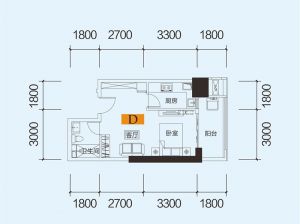 株洲天元区财富湘江为您提供D户型鉴赏