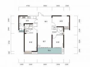 株洲天元区长房湘江府为您提供B2户型鉴赏
