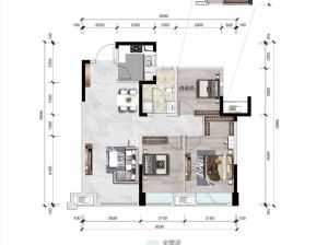 株洲天元区当代高科上品为您提供B户型鉴赏