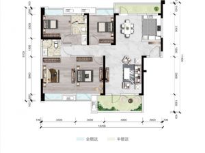 株洲天元区当代高科上品为您提供C1户型鉴赏
