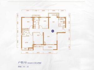 株洲天元区中建玥熙台为您提供20#01户型鉴赏
