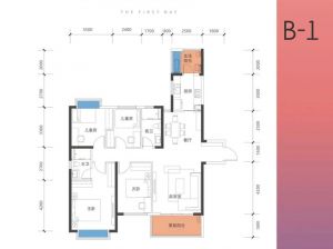株洲天元区湘水湾为您提供B-1户型鉴赏