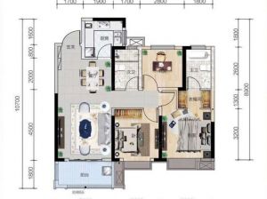 株洲天元区绿地株洲城际空间站为您提供T户型鉴赏
