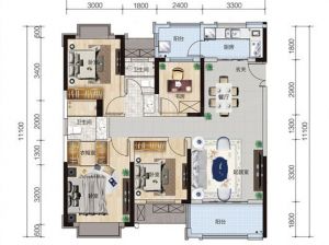 株洲天元区绿地株洲城际空间站为您提供T4户型鉴赏