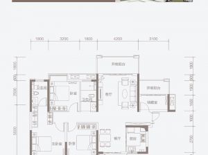 株洲天元区神农府为您提供三栋A户型鉴赏