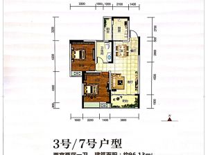 株洲荷塘区东湖公馆为您提供03/07户型鉴赏