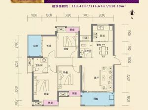 株洲荷塘区东方名都为您提供A户型鉴赏