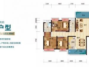 株洲荷塘区水竹佳苑为您提供C户型鉴赏