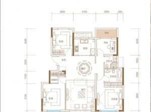 株洲荷塘区建宁檀府为您提供J户型鉴赏